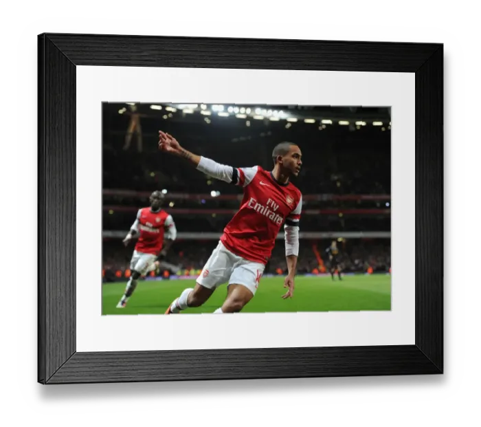 Framed Print : Theo Walcott's Brace: Arsenal's Triumph over Liverpool (2012-13) Framed Print : Theo Walcott's Brace: Arsenal's Triumph over Liverpool (2012-13)