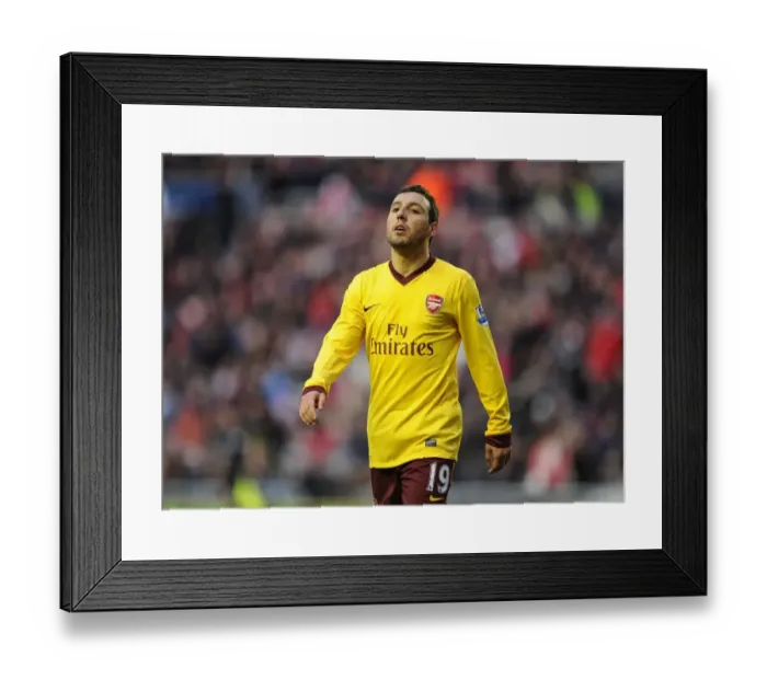 Framed Print : Santi Cazorla: Arsenal's Midfield Maestro Dazzles in Victory over Sunderland, Premier League 2012-13