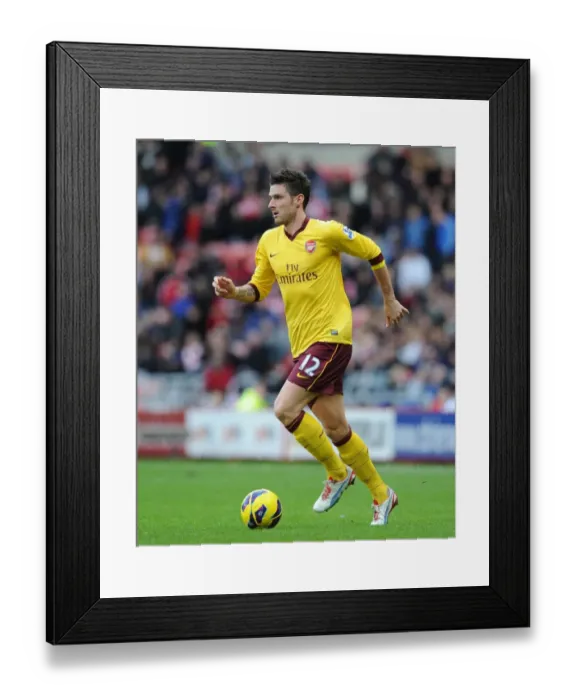 Framed Print : Olivier Giroud in Action: Sunderland vs. Arsenal, Premier League 2012-13 Framed Print : Olivier Giroud in Action: Sunderland vs. Arsenal, Premier League 2012-13