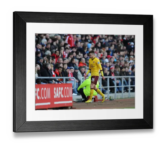 Framed Print : Carl Jenkinson's Red Card: Sunderland vs. Arsenal, Premier League 2012-13
