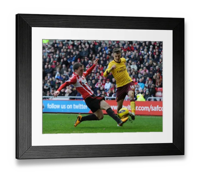 Framed Print : Clash at the Stadium of Light: Ramsey vs. Gardner in Sunderland vs. Arsenal, Premier League 2012-13 Framed Print : Clash at the Stadium of Light: Ramsey vs. Gardner in Sunderland vs. Arsenal, Premier League 2012-13