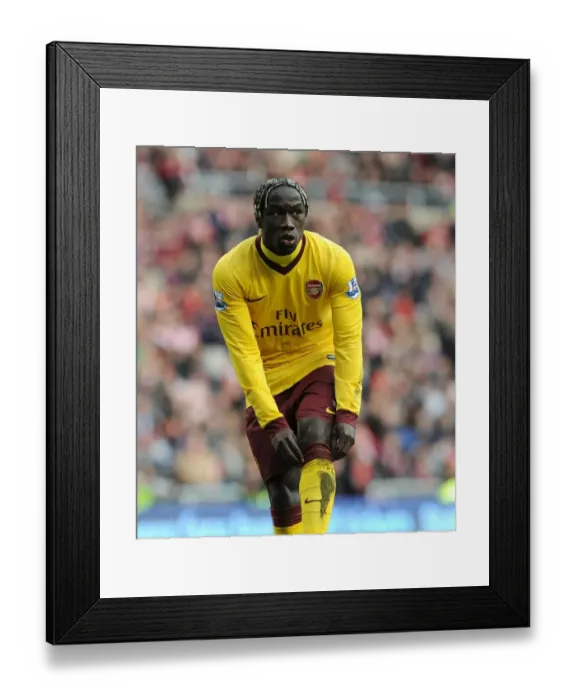 Framed Print : Bacary Sagna in Action: Sunderland vs. Arsenal, Premier League 2012-13