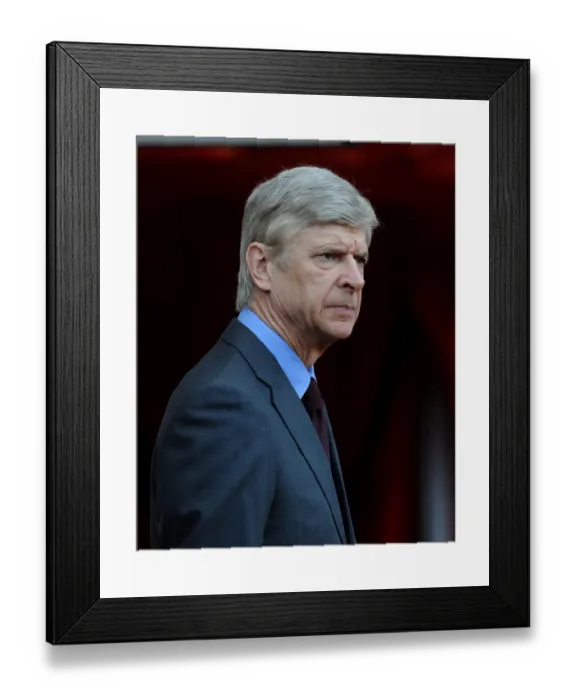 Framed Print : Arsene Wenger Leads Arsenal Against Sunderland in Premier League (2013) Framed Print : Arsene Wenger Leads Arsenal Against Sunderland in Premier League (2013)