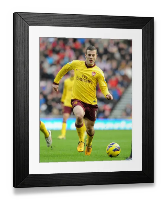 Framed Print : Jack Wilshere in Action: Sunderland vs Arsenal, Premier League 2012-13 Framed Print : Jack Wilshere in Action: Sunderland vs Arsenal, Premier League 2012-13