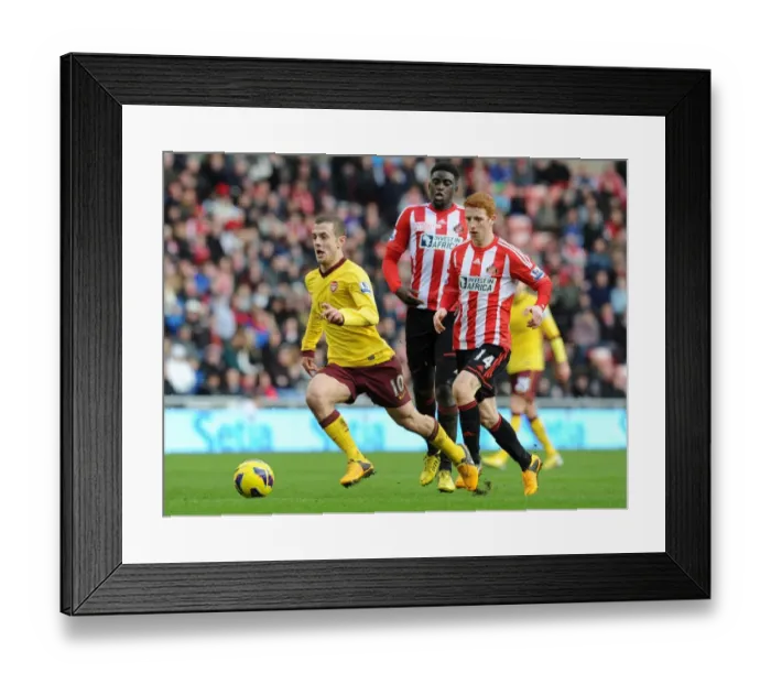 Framed Print : Jack Wilshere Outmaneuvers Colback and Diaye: A Premier League Battle at Sunderland Framed Print : Jack Wilshere Outmaneuvers Colback and Diaye: A Premier League Battle at Sunderland