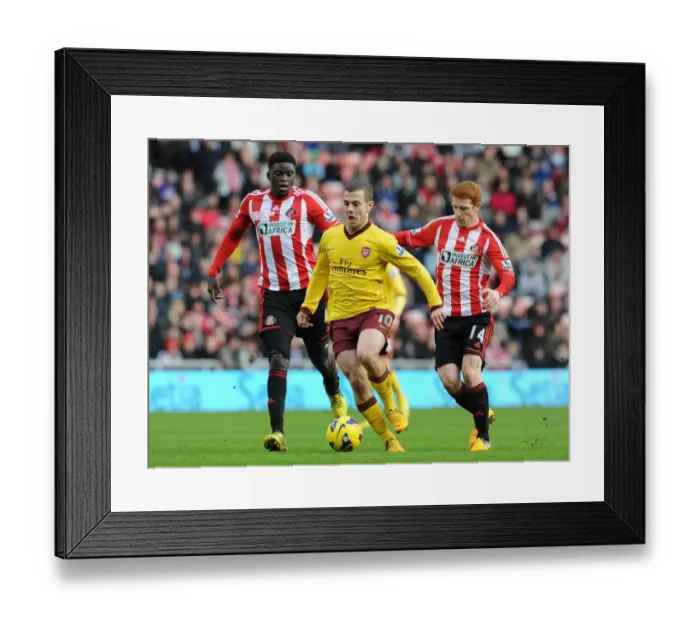 Framed Print : Jack Wilshere's Agile Moves: Outmaneuvering Colback and N'Diaye (Sunderland vs Arsenal, 2013) Framed Print : Jack Wilshere's Agile Moves: Outmaneuvering Colback and N'Diaye (Sunderland vs Arsenal, 2013)