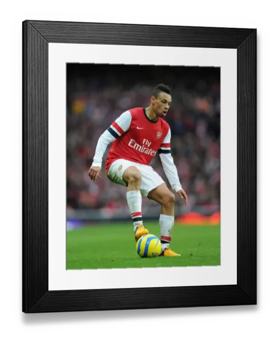 Framed Print : Francis Coquelin: Arsenal's FA Cup Determination against Blackburn Rovers, 2013