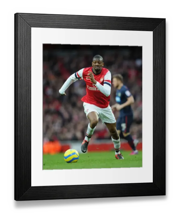 Framed Print : Abou Diaby: In Action for Arsenal Against Blackburn Rovers, FA Cup 2012-13