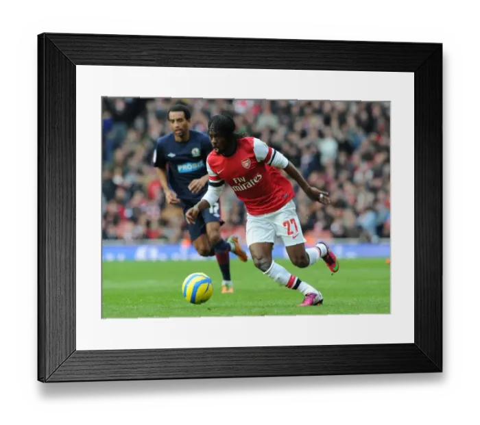 Framed Print : Gervinho in Action: Arsenal vs Blackburn Rovers, FA Cup 2012-13