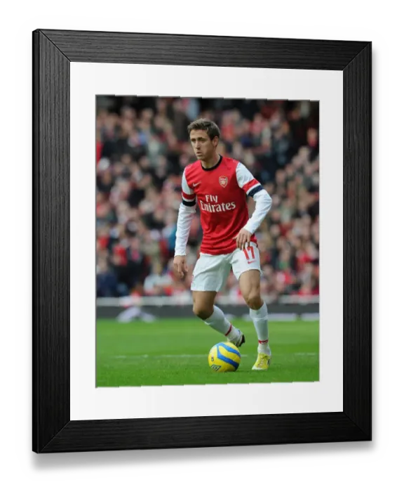 Framed Print : Nacho Monreal: Arsenal's Defensive Hero in FA Cup Clash Against Blackburn Rovers