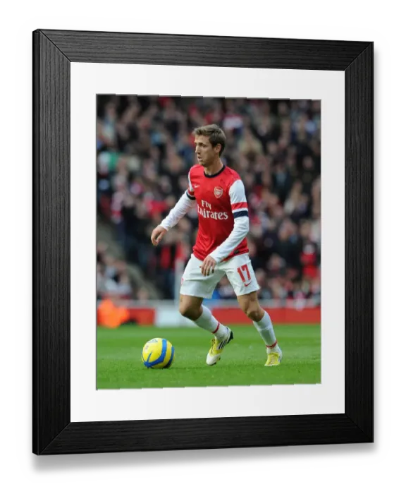 Framed Print : Nacho Monreal: Arsenal's Unyielding Defender in FA Cup Victory over Blackburn Rovers