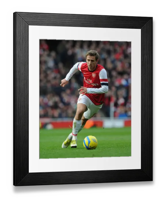 Framed Print : Nacho Monreal: Arsenal's Defensive Hero in FA Cup Battle against Blackburn Rovers