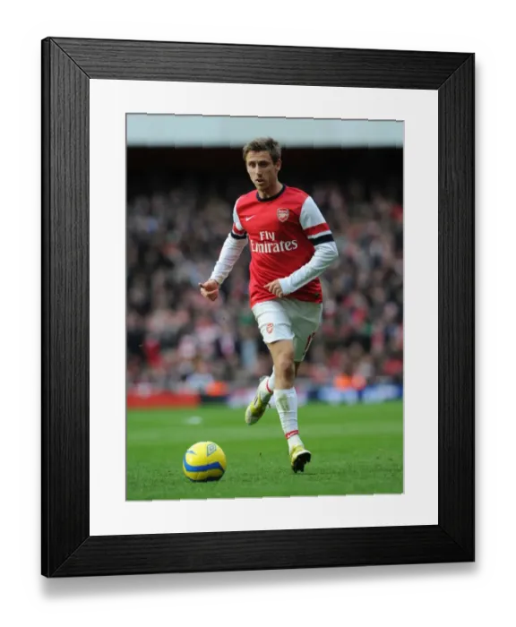 Framed Print : Nacho Monreal: Arsenal's Unyielding Defender in FA Cup Victory over Blackburn Rovers