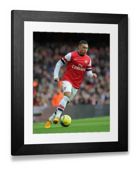 Framed Print : Alex Oxlade-Chamberlain in Action: Arsenal vs Blackburn Rovers, FA Cup 2012-13