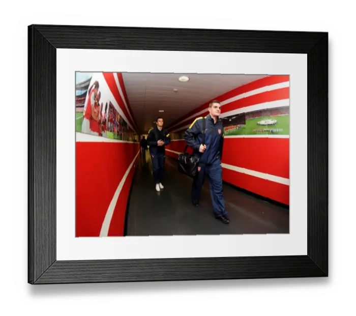 Framed Print : Vito Mannone and Carl Jenkinson (Arsenal). Arsenal 1: 3 Bayern Munich. UEFA Champions League Framed Print : Vito Mannone and Carl Jenkinson (Arsenal). Arsenal 1: 3 Bayern Munich. UEFA Champions League