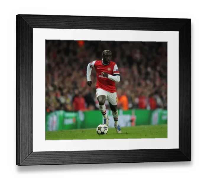 Framed Print : Bacary Sagna (Arsenal). Arsenal 1: 3 Bayern Munich. UEFA Champions League. Round of 16, 1st Leg Framed Print : Bacary Sagna (Arsenal). Arsenal 1: 3 Bayern Munich. UEFA Champions League. Round of 16, 1st Leg