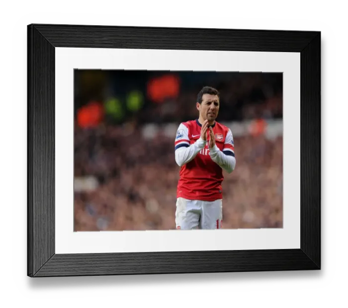 Framed Print : Santi Cazorla: Arsenal Star Shines at White Hart Lane (Tottenham Hotspur vs Arsenal, Premier League 2012-13)