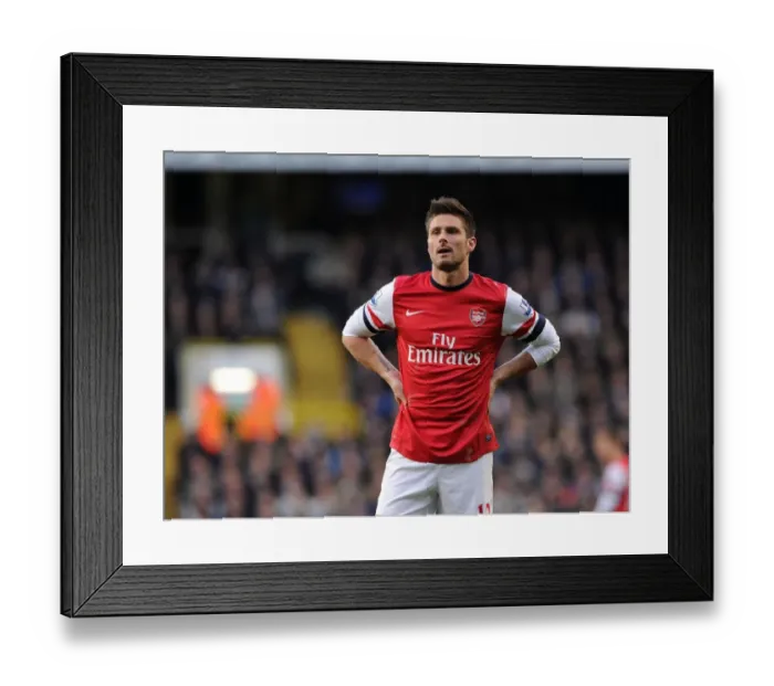 Framed Print : Olivier Giroud Faces Off Against Tottenham Hotspur in the Premier League Framed Print : Olivier Giroud Faces Off Against Tottenham Hotspur in the Premier League