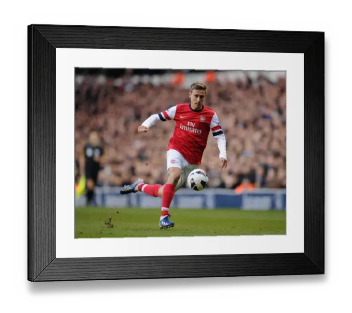 Framed Print : Nacho Monreal in Action Against Tottenham Hotspur, Premier League 2012-13 Framed Print : Nacho Monreal in Action Against Tottenham Hotspur, Premier League 2012-13