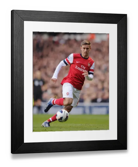 Framed Print : Nacho Monreal (Arsenal). Tottenham Hotspur 2: 1 Arsenal. Barclays Premier League. White Hart Lane Framed Print : Nacho Monreal (Arsenal). Tottenham Hotspur 2: 1 Arsenal. Barclays Premier League. White Hart Lane