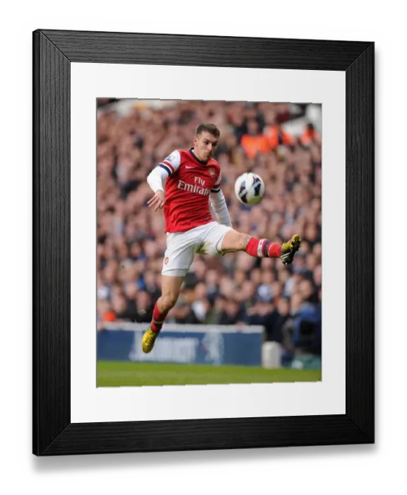 Framed Print : Aaron Ramsey in Action: Tottenham Hotspur vs. Arsenal, Premier League 2012-13 Framed Print : Aaron Ramsey in Action: Tottenham Hotspur vs. Arsenal, Premier League 2012-13