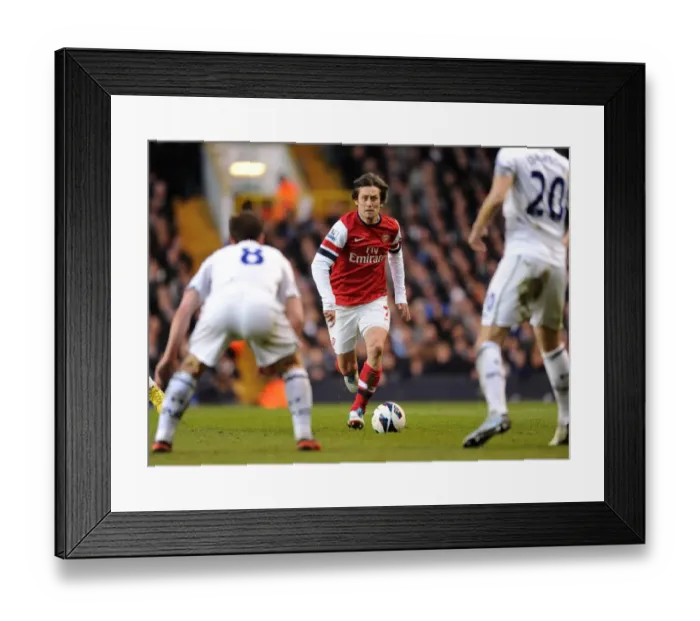 Framed Print : Tomas Rosicky: A Battle in North London - Tottenham Hotspur vs. Arsenal (2012-13)