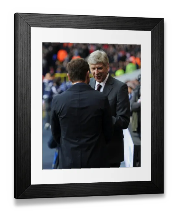 Framed Print : Arsene Wenger vs. Andre Villas-Boas: Pre-Match Encounter at White Hart Lane (Tottenham Hotspur v Arsenal, 2012-13) Framed Print : Arsene Wenger vs. Andre Villas-Boas: Pre-Match Encounter at White Hart Lane (Tottenham Hotspur v Arsenal, 2012-13)