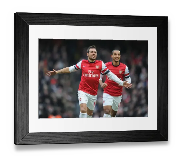 Framed Print : Santi Cazorla's Goal: Arsenal vs. Aston Villa, Premier League 2012-13 Framed Print : Santi Cazorla's Goal: Arsenal vs. Aston Villa, Premier League 2012-13