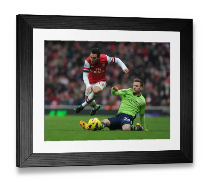 Framed Print : Santi Cazorla Outsmarts Andreas Weimann: Arsenal vs Aston Villa, Premier League 2012-13 - The Magical Moment Framed Print : Santi Cazorla Outsmarts Andreas Weimann: Arsenal vs Aston Villa, Premier League 2012-13 - The Magical Moment