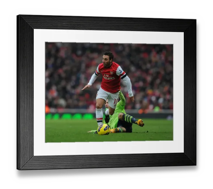 Framed Print : Santi Cazorla's Sneaky Move: Outsmarting Andreas Weimann in Arsenal's Victory over Aston Villa, 2012-13 Framed Print : Santi Cazorla's Sneaky Move: Outsmarting Andreas Weimann in Arsenal's Victory over Aston Villa, 2012-13