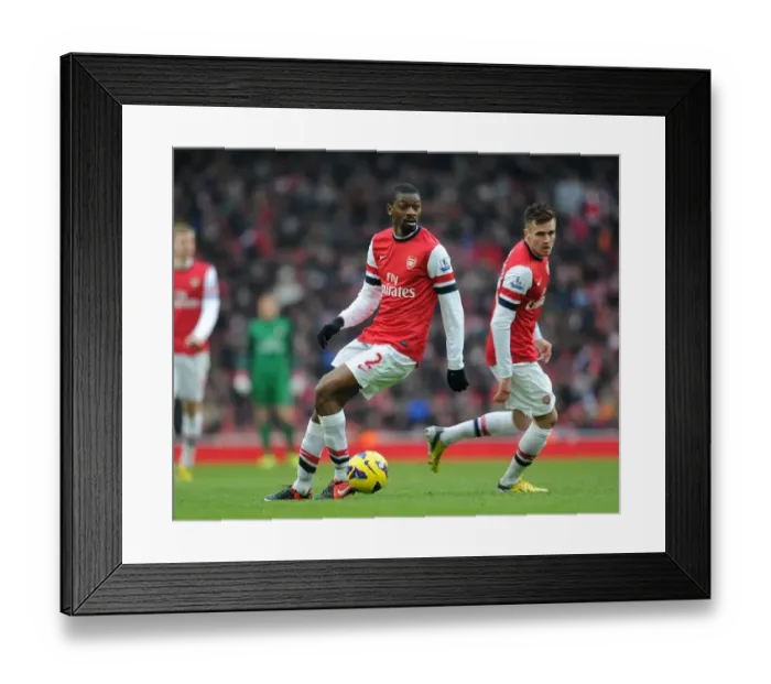 Framed Print : Arsenal: Abou Diaby and Carl Jenkinson in Action against Aston Villa (2012-13) Framed Print : Arsenal: Abou Diaby and Carl Jenkinson in Action against Aston Villa (2012-13)