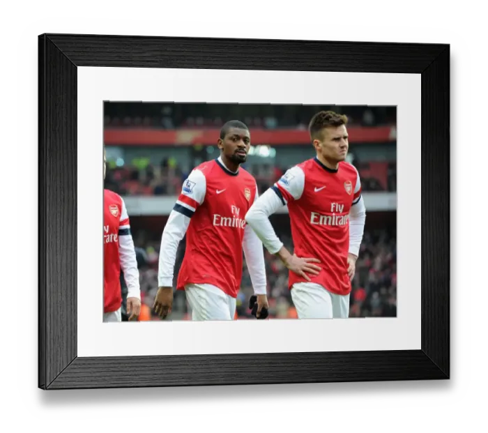 Framed Print : Abou Diaby: Focused and Ready for Arsenal vs Aston Villa (2012-13)