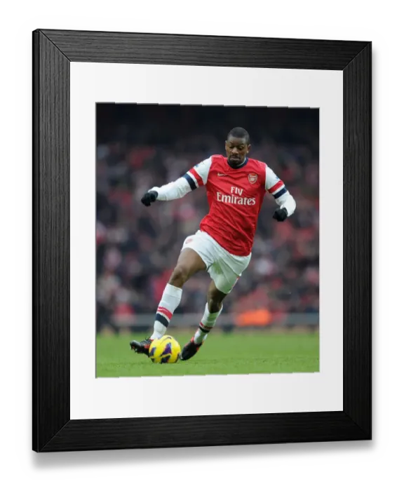 Framed Print : Abou Diaby: Arsenal's Midfield Powerhouse in Action Against Aston Villa, Premier League 2012-13 Framed Print : Abou Diaby: Arsenal's Midfield Powerhouse in Action Against Aston Villa, Premier League 2012-13