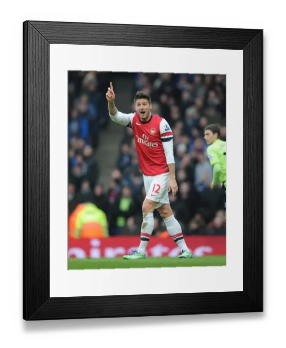 Framed Print : Olivier Giroud in Action: Arsenal vs Aston Villa, Premier League 2012-13 Framed Print : Olivier Giroud in Action: Arsenal vs Aston Villa, Premier League 2012-13