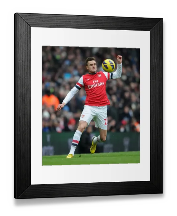 Framed Print : Carl Jenkinson (Arsenal). Arsenal 2: 1 Aston Villa. Barclays Premier League. Emirates Stadium Framed Print : Carl Jenkinson (Arsenal). Arsenal 2: 1 Aston Villa. Barclays Premier League. Emirates Stadium