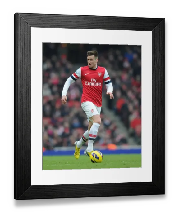 Framed Print : Arsenal vs Aston Villa: Carl Jenkinson in Action, Premier League 2012-13 Framed Print : Arsenal vs Aston Villa: Carl Jenkinson in Action, Premier League 2012-13