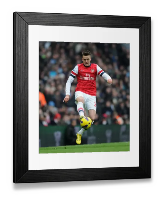 Framed Print : Carl Jenkinson: Arsenal vs. Aston Villa, Premier League 2012-13
