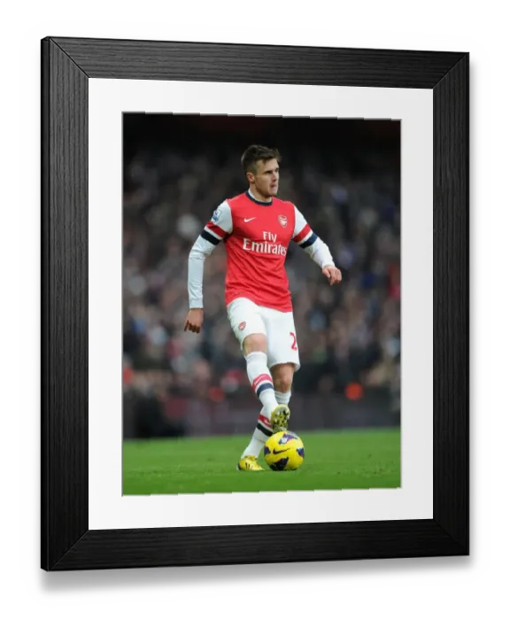 Framed Print : Carl Jenkinson: Arsenal vs Aston Villa, Premier League 2012-13