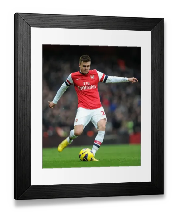Framed Print : Carl Jenkinson in Action: Arsenal vs. Aston Villa, Premier League 2012-13 Framed Print : Carl Jenkinson in Action: Arsenal vs. Aston Villa, Premier League 2012-13