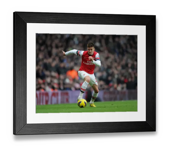 Framed Print : Carl Jenkinson: Arsenal vs Aston Villa, Premier League 2012-13 Framed Print : Carl Jenkinson: Arsenal vs Aston Villa, Premier League 2012-13