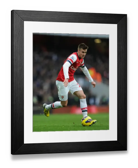 Framed Print : Carl Jenkinson: Arsenal vs Aston Villa, Premier League 2012-13