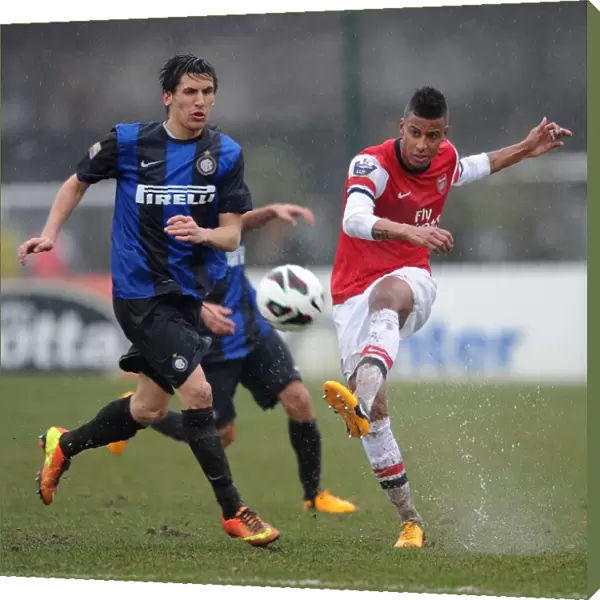 Martin Angha (Arsenal) Belloni (Inter). Inter Milan U19 0: 1 Arsenal U19. NextGen Series