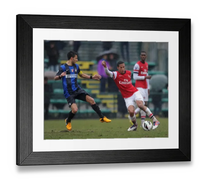 Framed Print : Isaac Hayden vs. Garritano: Clash of the Young Talents in Inter Milan U19 vs. Arsenal U19 NextGen Series Framed Print : Isaac Hayden vs. Garritano: Clash of the Young Talents in Inter Milan U19 vs. Arsenal U19 NextGen Series