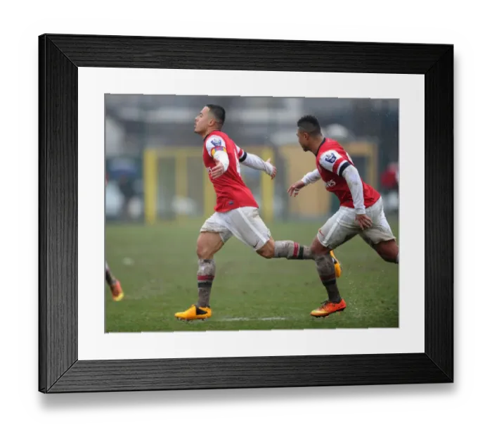 Framed Print : Yennaris and Gnabry Celebrate Goal: Arsenal U19 vs Inter Milan U19, NextGen Series 2012-13 Framed Print : Yennaris and Gnabry Celebrate Goal: Arsenal U19 vs Inter Milan U19, NextGen Series 2012-13