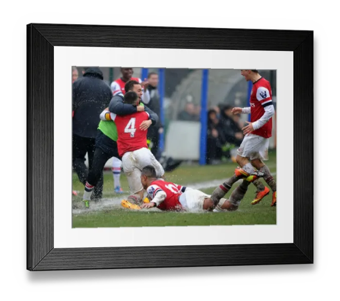 Framed Print : Serge Gnabry's Goal Celebration: Arsenal U19 vs Inter Milan U19, NextGen Series 2012-13 Framed Print : Serge Gnabry's Goal Celebration: Arsenal U19 vs Inter Milan U19, NextGen Series 2012-13
