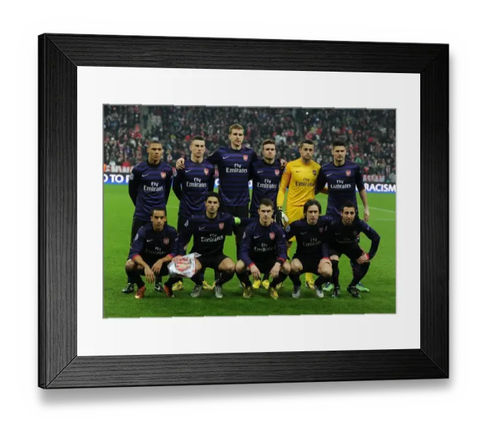Framed Print : Arsenal FC vs. FC Bayern Munchen: UEFA Champions League Showdown in Munich, 2013