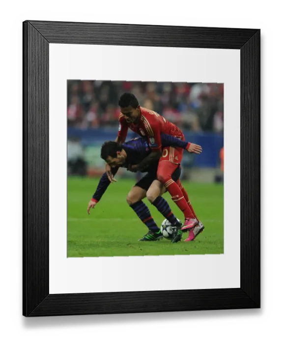 Framed Print : Clash of Midfield Titans: Santi Cazorla vs. Luiz Gustavo - Arsenal vs. Bayern Munich, UEFA Champions League 2013 Framed Print : Clash of Midfield Titans: Santi Cazorla vs. Luiz Gustavo - Arsenal vs. Bayern Munich, UEFA Champions League 2013