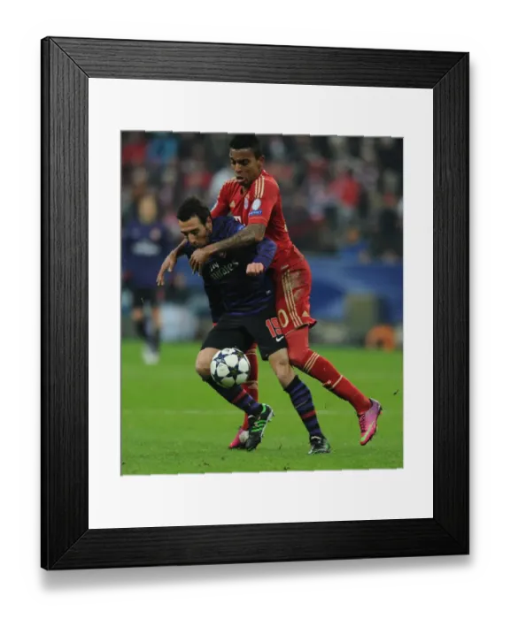 Framed Print : Clash of Midfield Titans: Santi Cazorla vs. Luiz Gustavo - Arsenal vs. Bayern Munich, UEFA Champions League 2013 Framed Print : Clash of Midfield Titans: Santi Cazorla vs. Luiz Gustavo - Arsenal vs. Bayern Munich, UEFA Champions League 2013