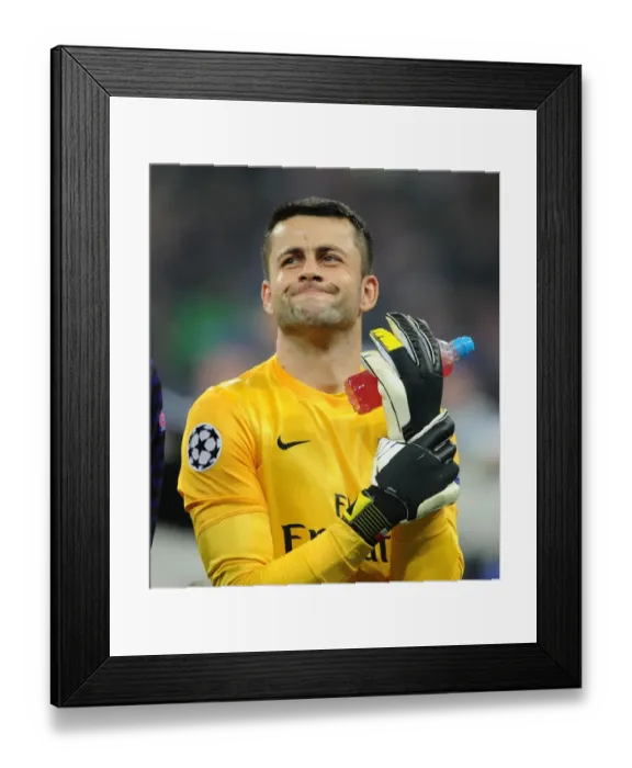 Framed Print : Lukas Fabianski: Arsenal's Fortitude in Bayern Munich's Den (UEFA Champions League 2012-13)