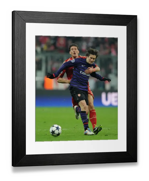 Framed Print : Clash of Stars: Rosicky vs. Gomez - Intense Battle at Allianz Arena (Arsenal vs. Bayern Munich, 2012-13 Champions League) Framed Print : Clash of Stars: Rosicky vs. Gomez - Intense Battle at Allianz Arena (Arsenal vs. Bayern Munich, 2012-13 Champions League)